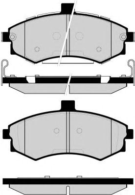 Комплект тормозных колодок, дисковый тормоз PA1656