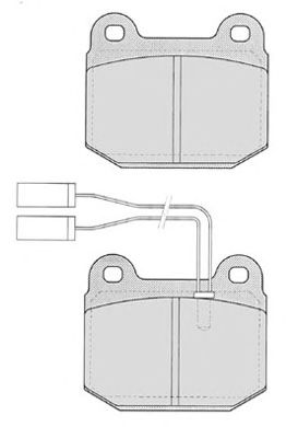 Комплект тормозных колодок, дисковый тормоз 118.1