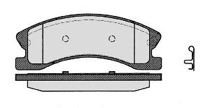 Комплект тормозных колодок, дисковый тормоз 878.0