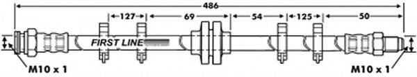 Tubo flexible de frenos FBH6128