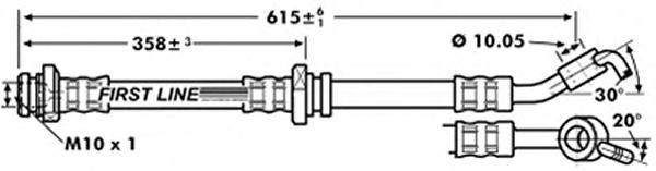 Tubo flexível de travão FBH7137