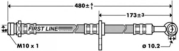 Tubo flexível de travão FBH7381