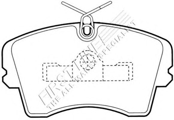 Комплект тормозных колодок, дисковый тормоз FBP1522