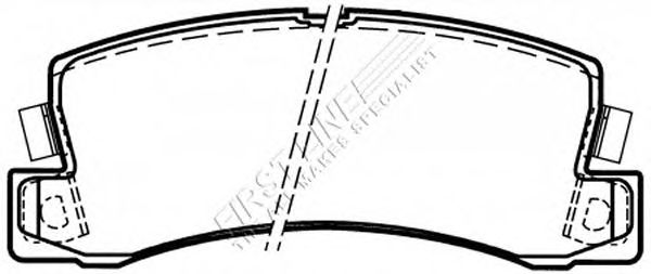 Комплект тормозных колодок, дисковый тормоз FBP1624