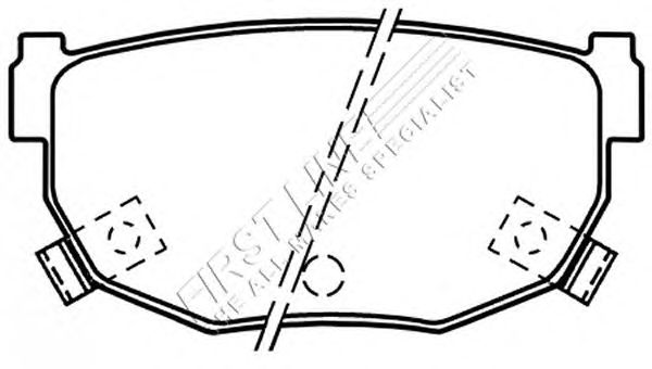 Комплект тормозных колодок, дисковый тормоз FBP3169