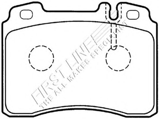 Комплект тормозных колодок, дисковый тормоз FBP3210