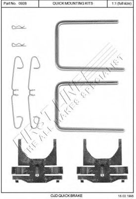 Accessory Kit, disc brake pads FMK4144