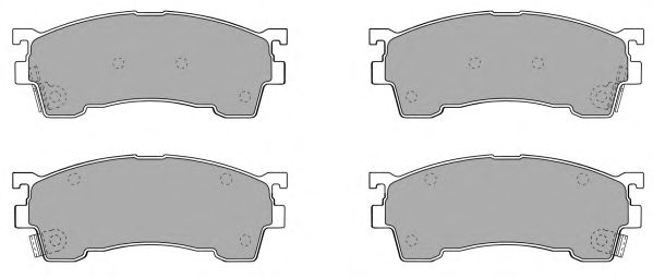 Комплект тормозных колодок, дисковый тормоз FBP-1184