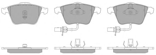 Комплект тормозных колодок, дисковый тормоз FBP-1302