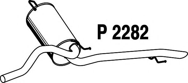 Silenciador posterior P2282