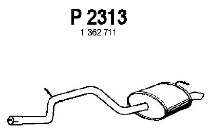 Silenciador posterior P2313