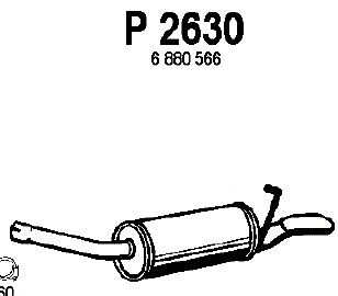 Silenciador posterior P2630