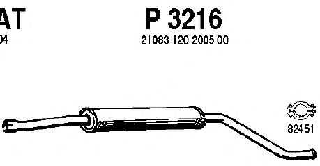 Silenziatore centrale P3216