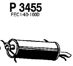 Глушитель выхлопных газов конечный P3455