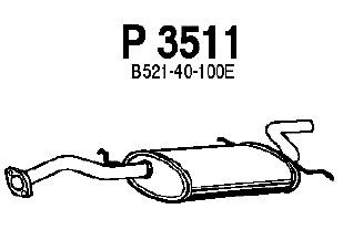 Глушитель выхлопных газов конечный P3511
