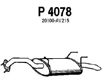 Bagerste lyddæmper P4078