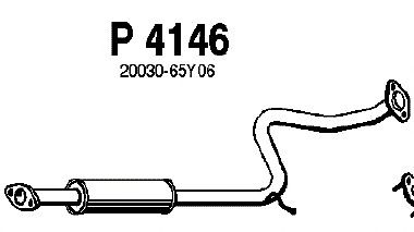 Средний глушитель выхлопных газов P4146