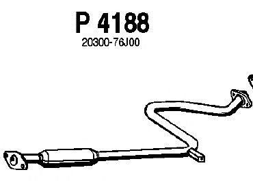 Средний глушитель выхлопных газов P4188