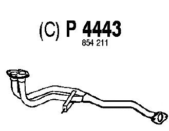 Eksosrør P4443