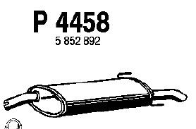 Глушитель выхлопных газов конечный P4458