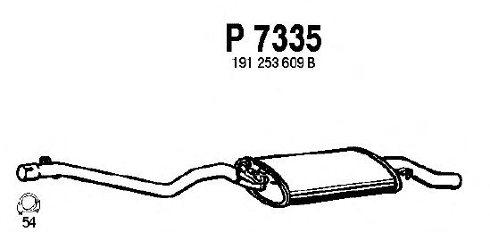 Глушитель выхлопных газов конечный P7335