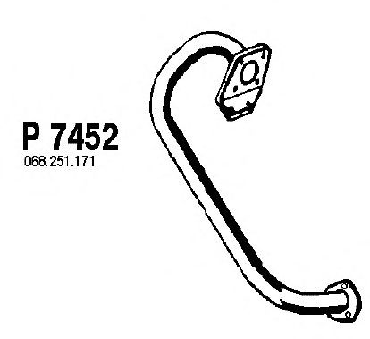 Σωλήνας εξάτμισης P7452