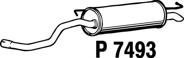 Глушитель выхлопных газов конечный P7493