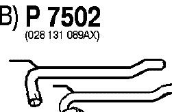 Exhaust Pipe P7502