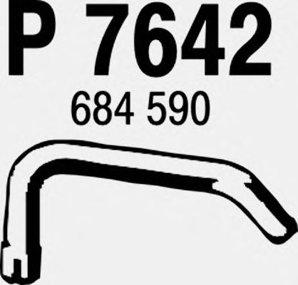 Труба выхлопного газа P7642