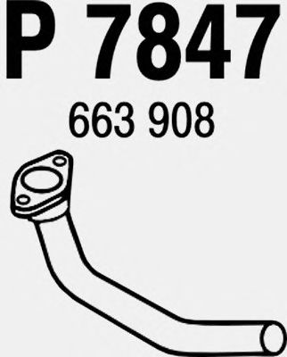 Tubo de escape P7847