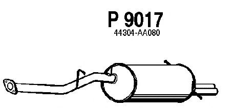 Глушитель выхлопных газов конечный P9017