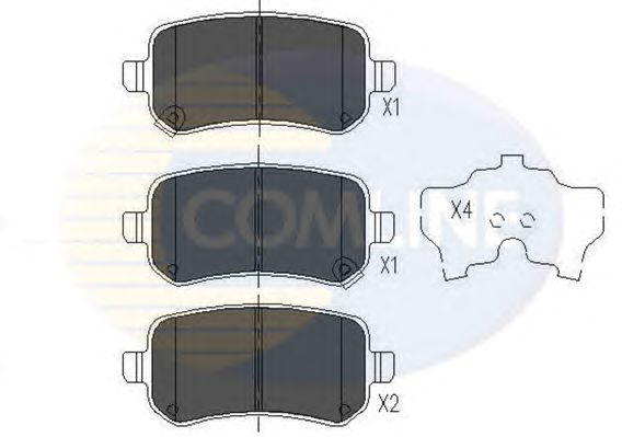 Комплект тормозных колодок, дисковый тормоз CBP36067