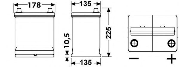 Стартерная аккумуляторная батарея; Стартерная аккумуляторная батарея EB320