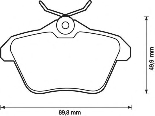 Kit de plaquettes de frein, frein à disque 571908S