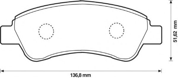 Комплект тормозных колодок, дисковый тормоз 573030S