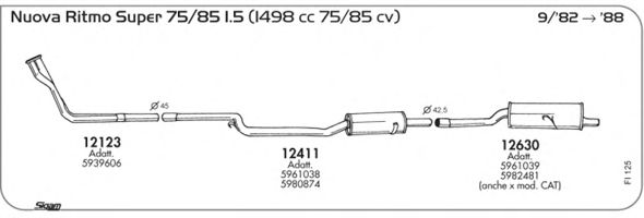 Exhaust System FI125
