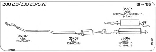 Exhaust System ME061