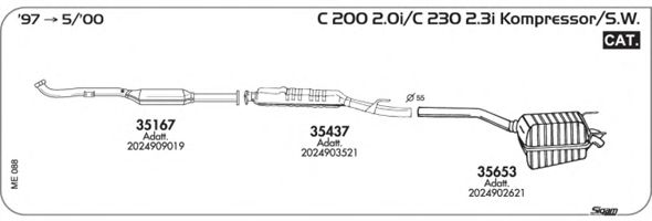 Exhaust System ME088