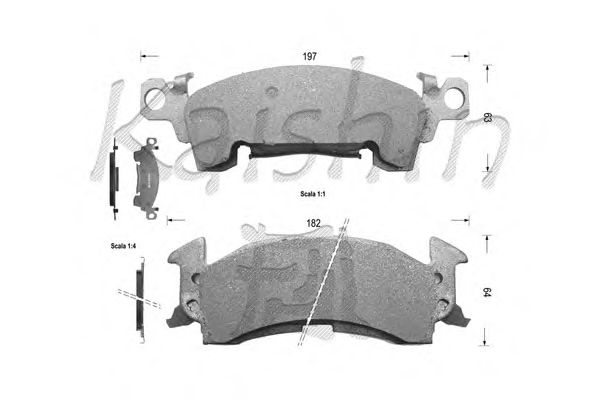 Brake Pad Set, disc brake D9994