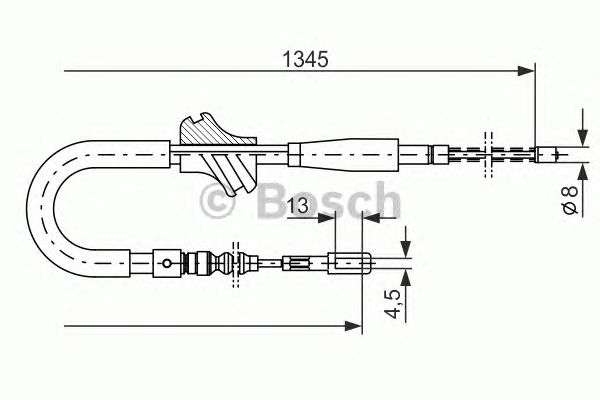 Cable, parking brake 1 987 482 101