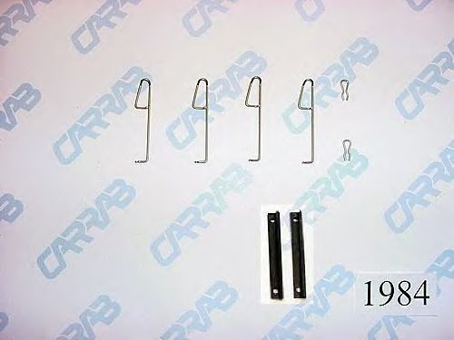 Kit d'accessoires, plaquette de frein à disque 1984