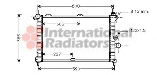 Radiator, engine cooling 37002266