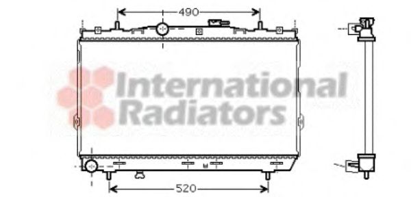 Radiator, engine cooling 82002095