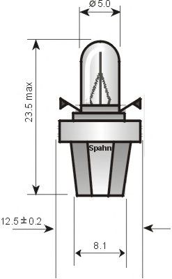 Bulb, instrument lighting 2321