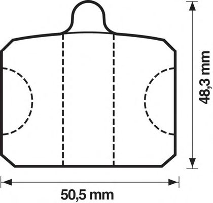 Комплект тормозных колодок, дисковый тормоз 571816J