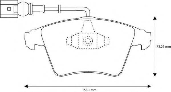 Kit de plaquettes de frein, frein à disque 573159J-AS
