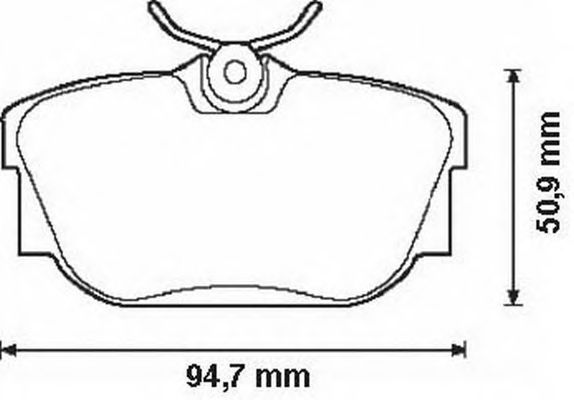 Комплект тормозных колодок, дисковый тормоз 573038B