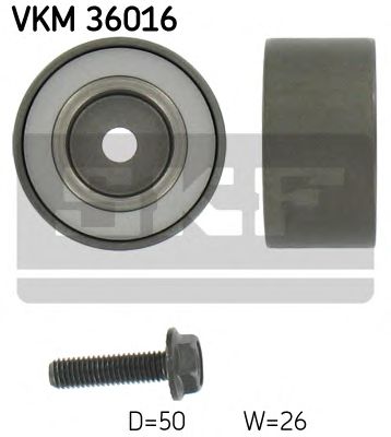 Deflection/Guide Pulley, v-ribbed belt VKM 36016