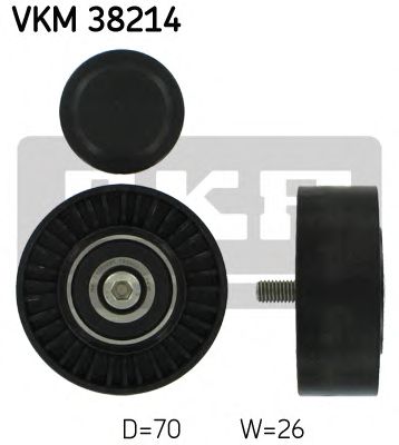 Deflection/Guide Pulley, v-ribbed belt VKM 38214