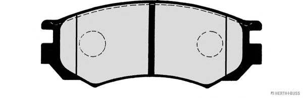 Комплект тормозных колодок, дисковый тормоз J3601054